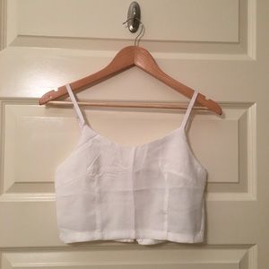 White Crop Top Size Small